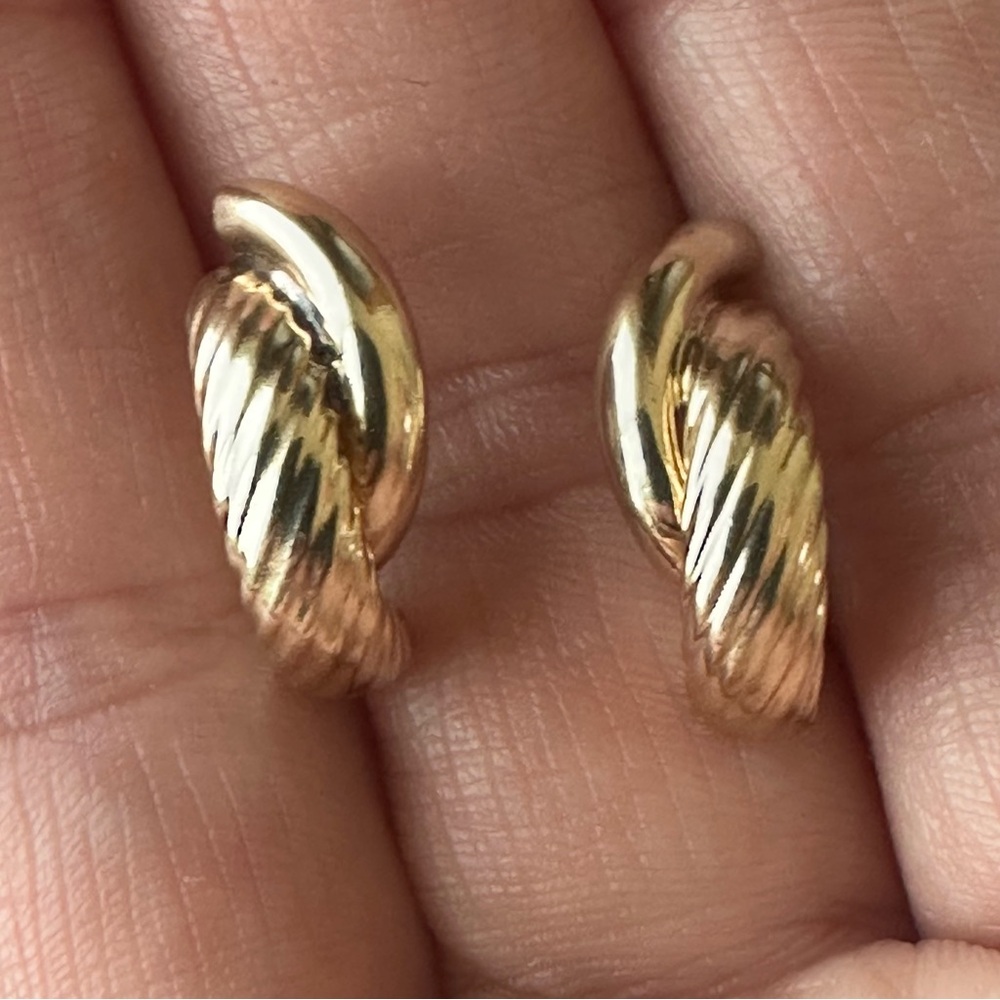 14k Solid Gold Earrings - Picture 14 of 14